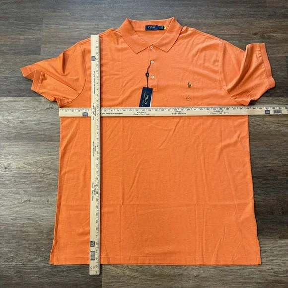 NWT Polo Ralph Lauren Orange Classics Polo Flesh Pony Men's Size‎ 3XLT Preppy